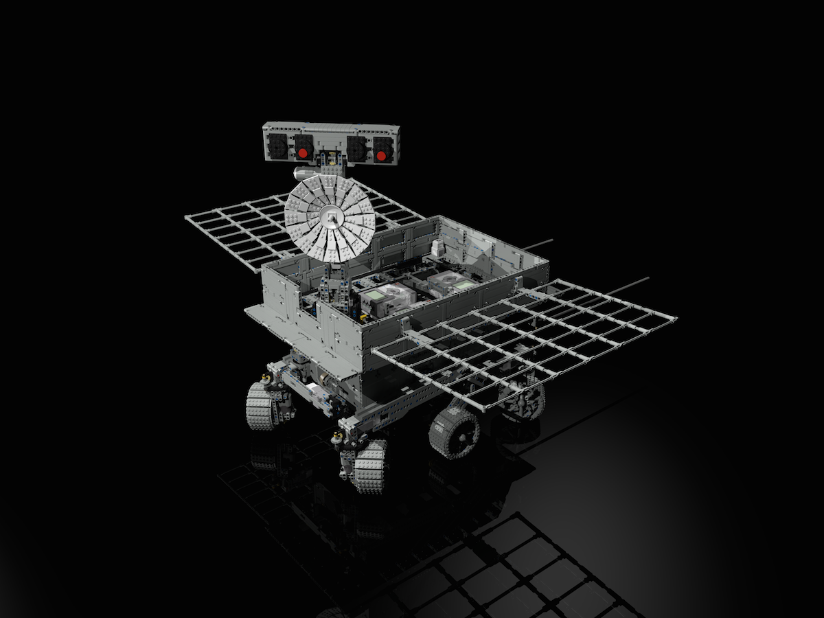 lego版"玉兔号"月球车模型